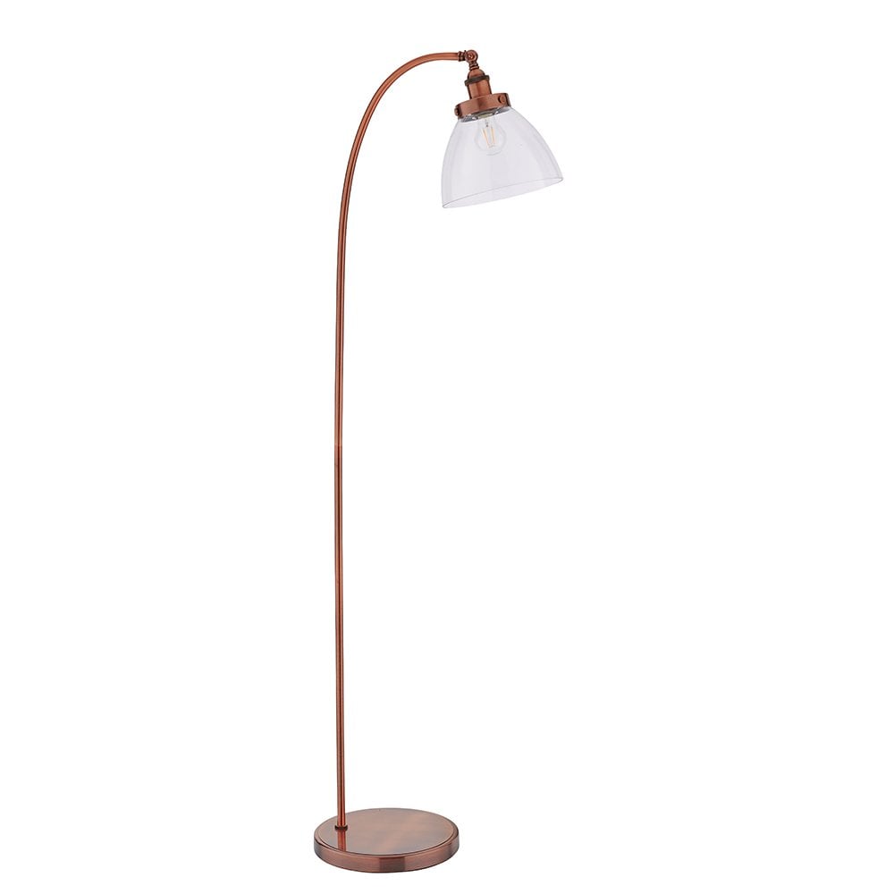 77862 Hansen 1 Light Floor Lamp Aged Copper
