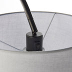 78163 Carlson 1 Light Floor Lamp Matt Black