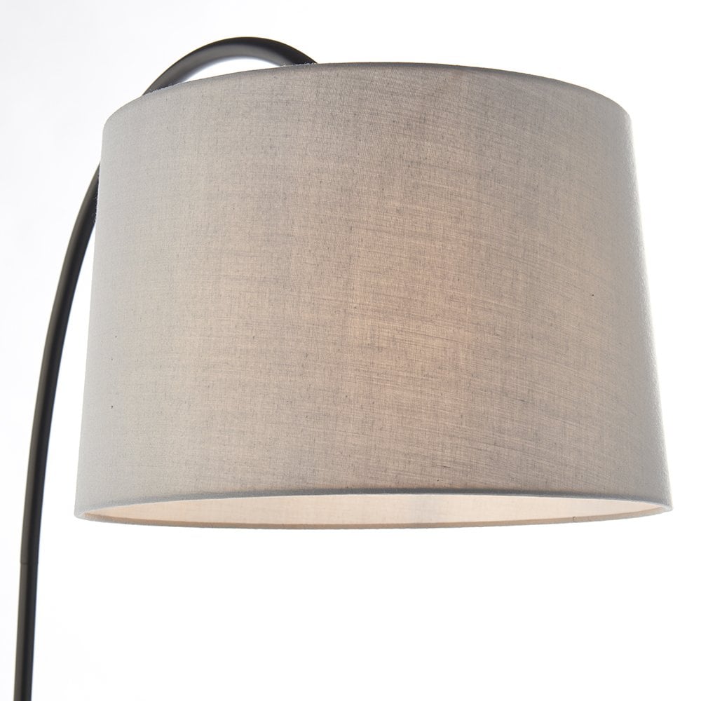78163 Carlson 1 Light Floor Lamp Matt Black