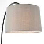 78163 Carlson 1 Light Floor Lamp Matt Black
