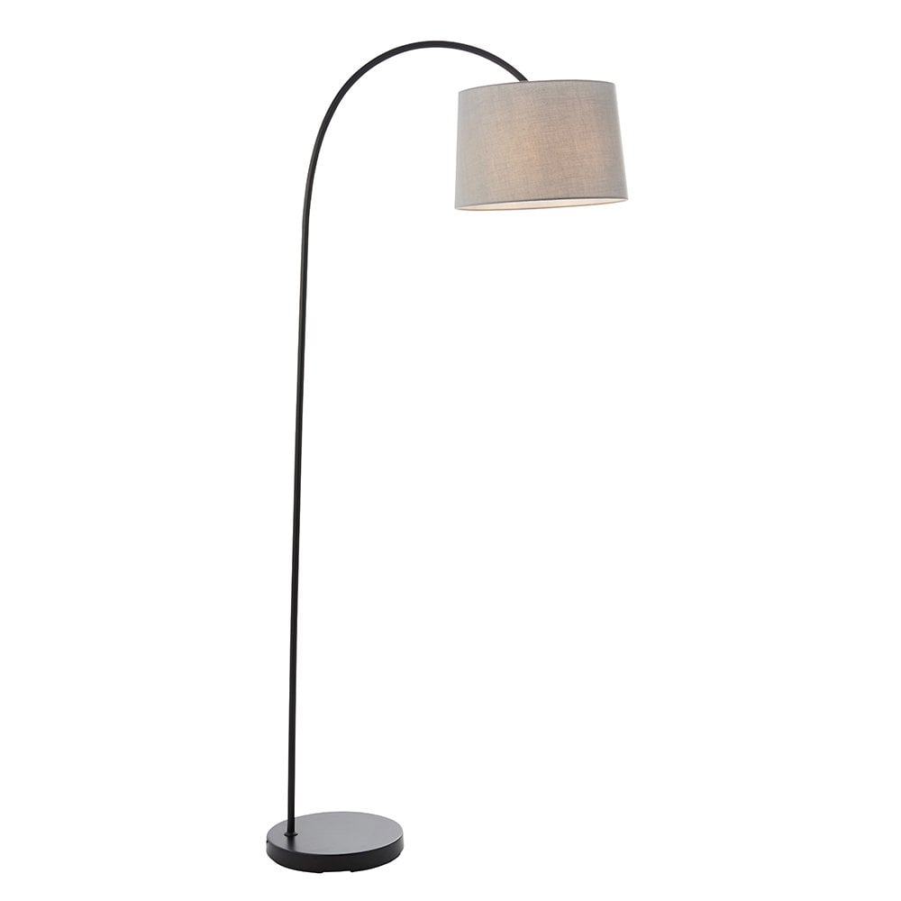 78163 Carlson 1 Light Floor Lamp Matt Black