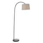 78163 Carlson 1 Light Floor Lamp Matt Black