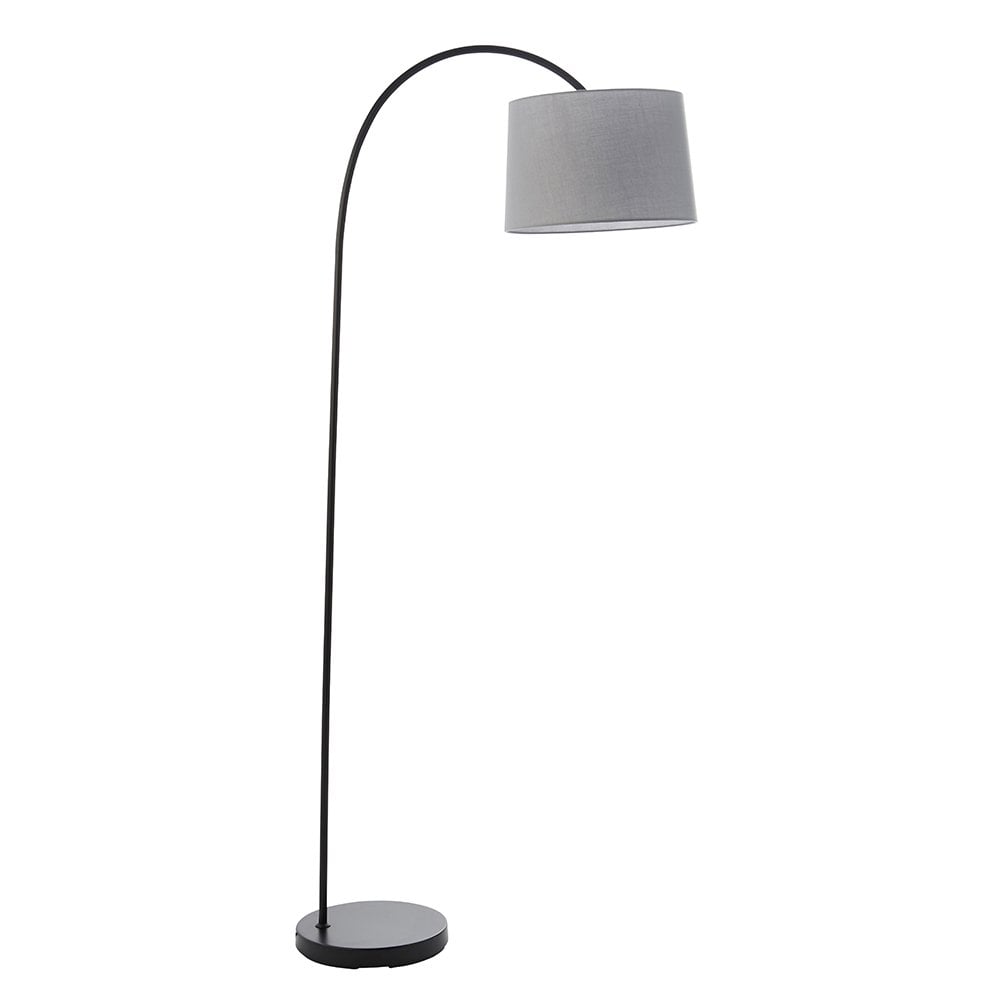 78163 Carlson 1 Light Floor Lamp Matt Black