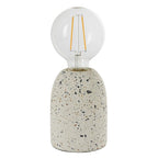 78181 Terrazzo 1 Light Table Lamp Base Only White Terrazzo