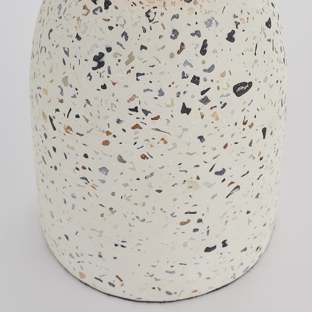 78181 Terrazzo 1 Light Table Lamp Base Only White Terrazzo