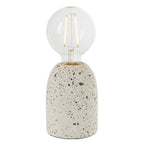 78181 Terrazzo 1 Light Table Lamp Base Only White Terrazzo