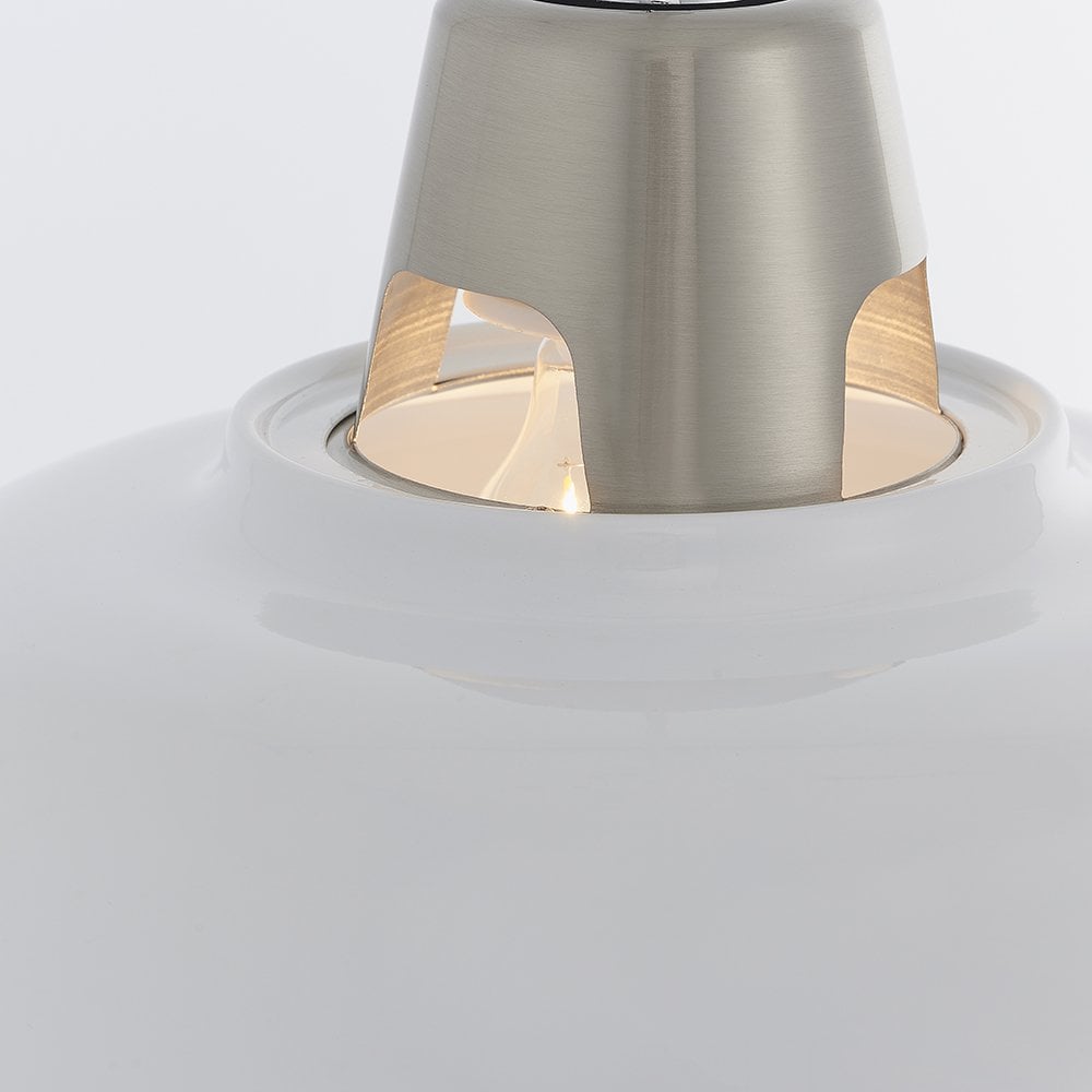 79491 Henley 1 Light Pendant Easyfit White (SD)