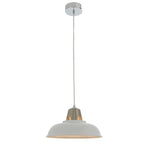 79491 Henley 1 Light Pendant Easyfit White (SD)
