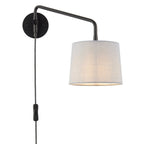 79500 Carlson 1 Light Wall Light Matt Black