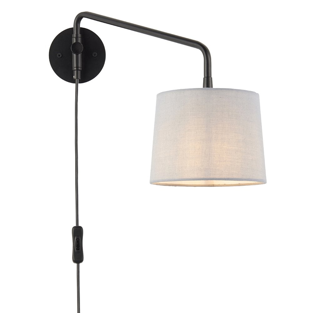 79500 Carlson 1 Light Wall Light Matt Black