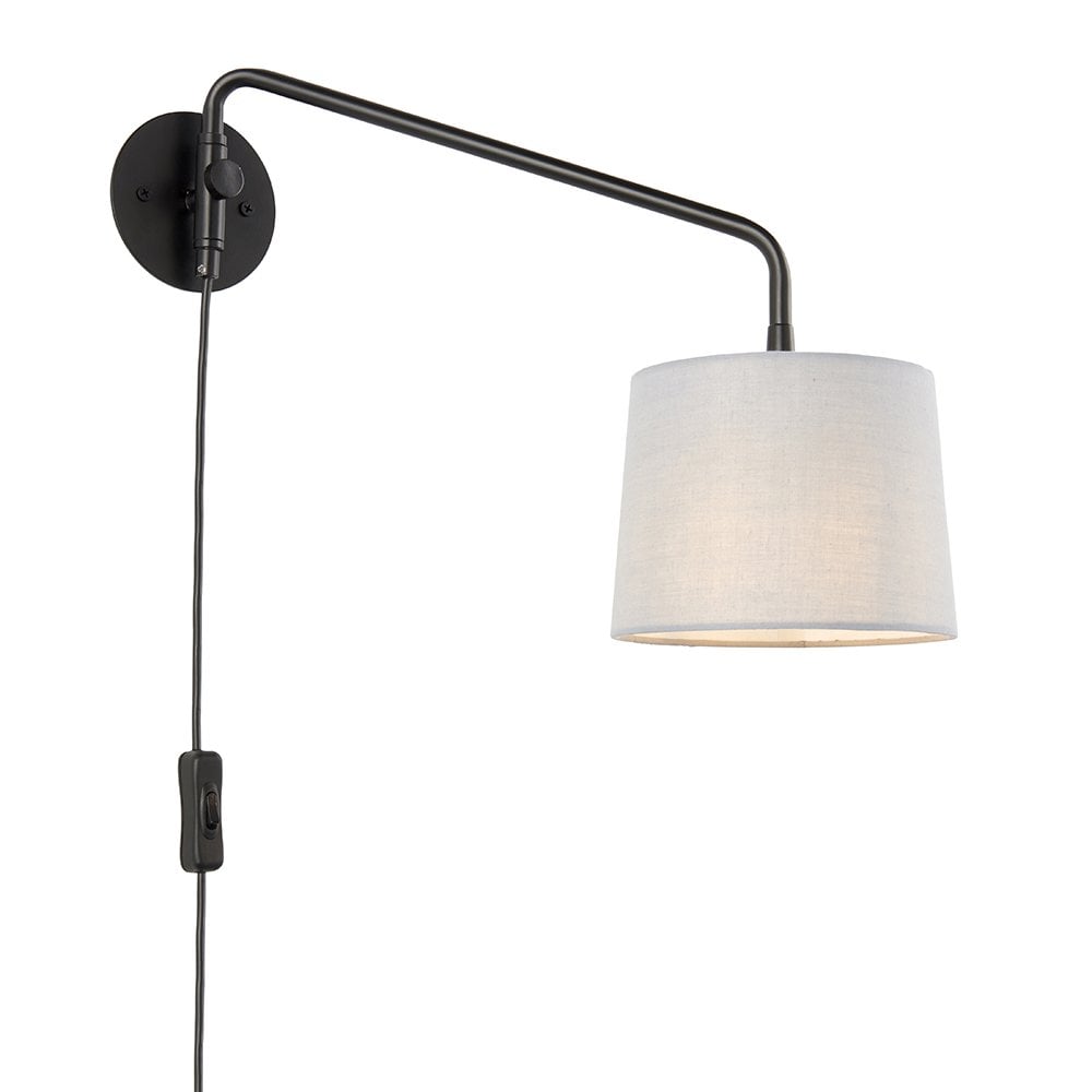 79500 Carlson 1 Light Wall Light Matt Black