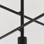 79502 Studio 5 Light Semi Flush Ceiling Light Matt Black