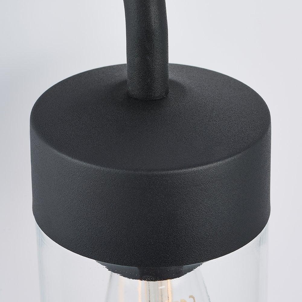 79792 North 1 Light Wall Light Outdoor Textured Matt Black