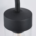 79792 North 1 Light Wall Light Outdoor Textured Matt Black