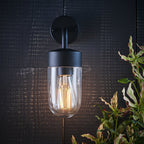 79792 North 1 Light Wall Light Outdoor Textured Matt Black