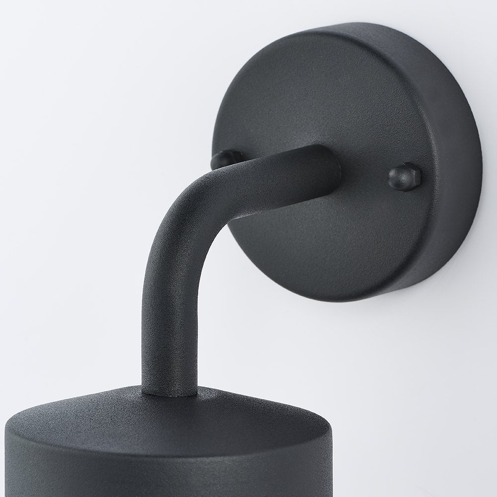 79792 North 1 Light Wall Light Outdoor Textured Matt Black