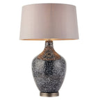 79842 Ilsa 1 Light Table Lamp Grey Black Painted Glass