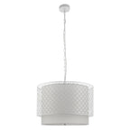 81031 Gilli 3 Light Pendant Chalk White (SD)