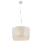 81031 Gilli 3 Light Pendant Chalk White (SD)