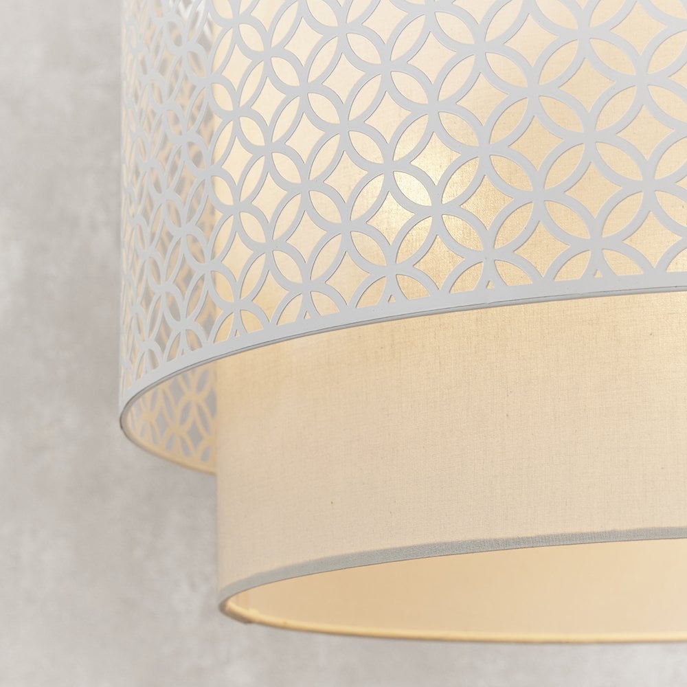81031 Gilli 3 Light Pendant Chalk White (SD)