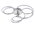 81886 Eterne 1 Light Semi Flush LED Ceiling Light Chrome Plate