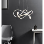81893 Synergy 1 Light Pendant LED Light Textured White