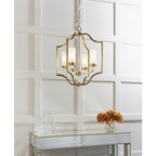 81914 Edrea 4 Light Pendant Satin Brass