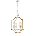 81914 Edrea 4 Light Pendant Satin Brass