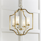 81914 Edrea 4 Light Pendant Satin Brass