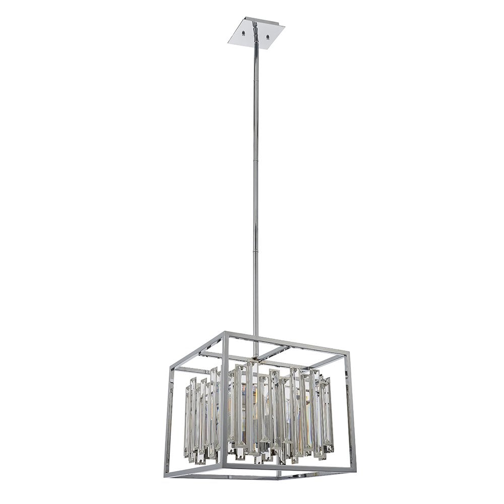 81930 Acadia 4 Light Pendant Chrome Plate