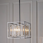 81930 Acadia 4 Light Pendant Chrome Plate