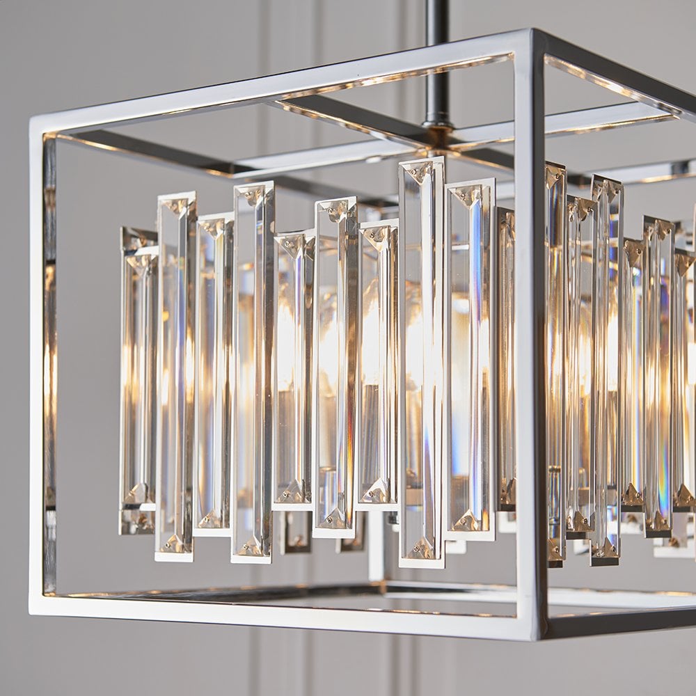 81930 Acadia 4 Light Pendant Chrome Plate