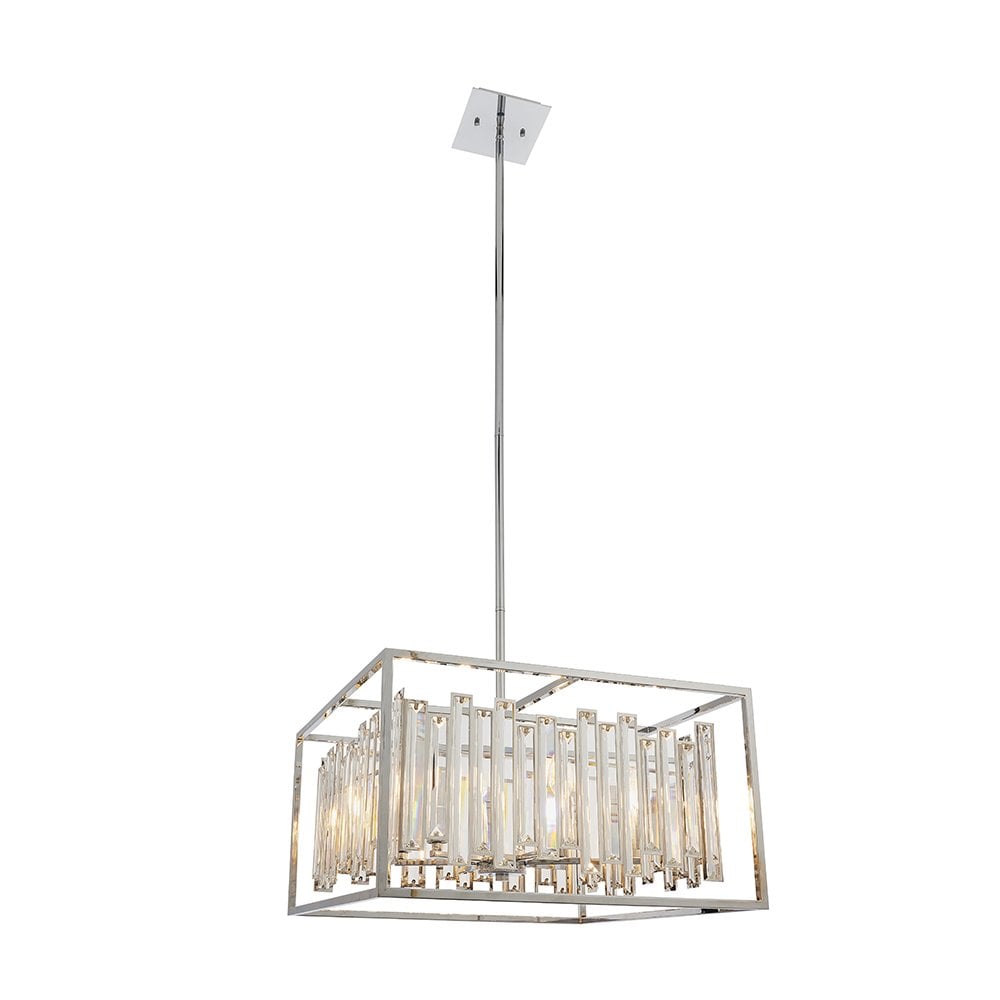 81931 Acadia 6 Light Pendant Chrome Plate