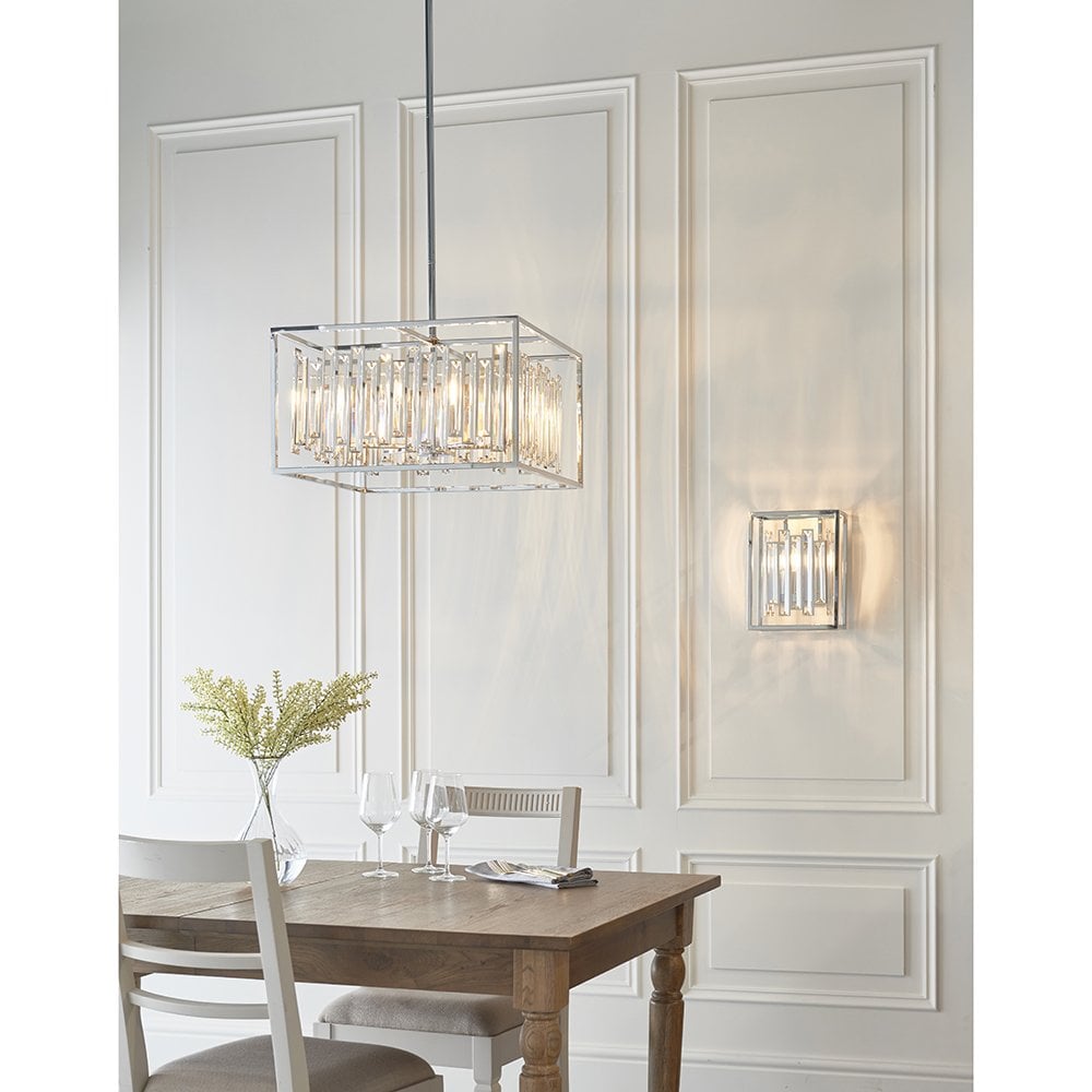 81931 Acadia 6 Light Pendant Chrome Plate