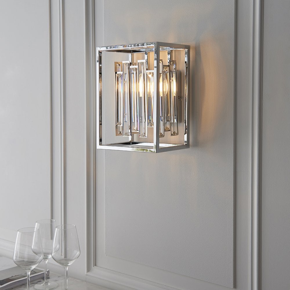 81932 Acadia 1 Light Wall Light Chrome Plate
