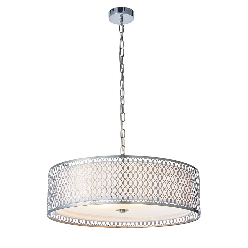 81969 Cordero 3 Light Pendant Satin Nickel Plate