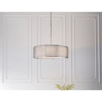 81969 Cordero 3 Light Pendant Satin Nickel Plate