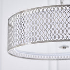 81969 Cordero 3 Light Pendant Satin Nickel Plate