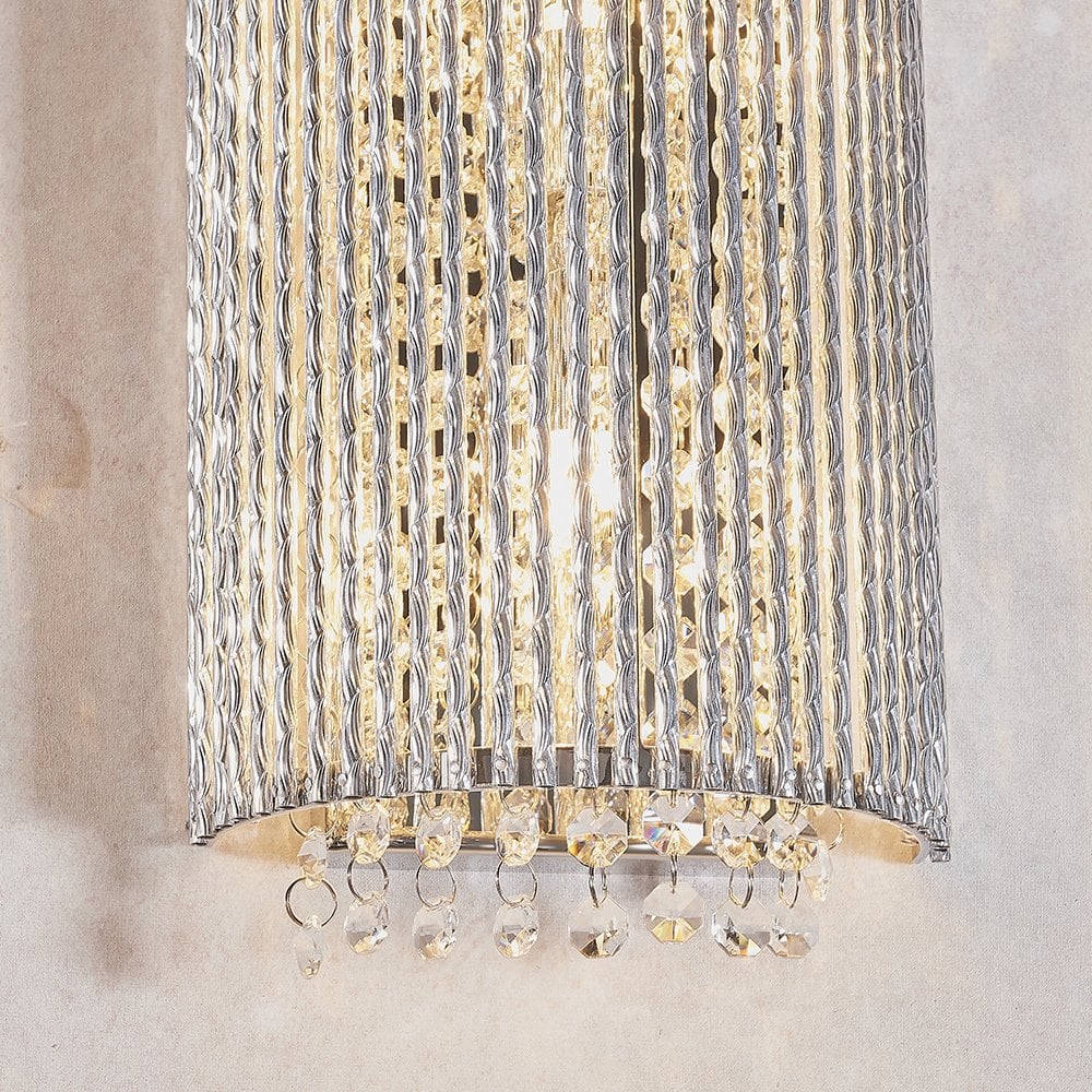 81978 Galina 2 Light Wall Light Chrome Plate