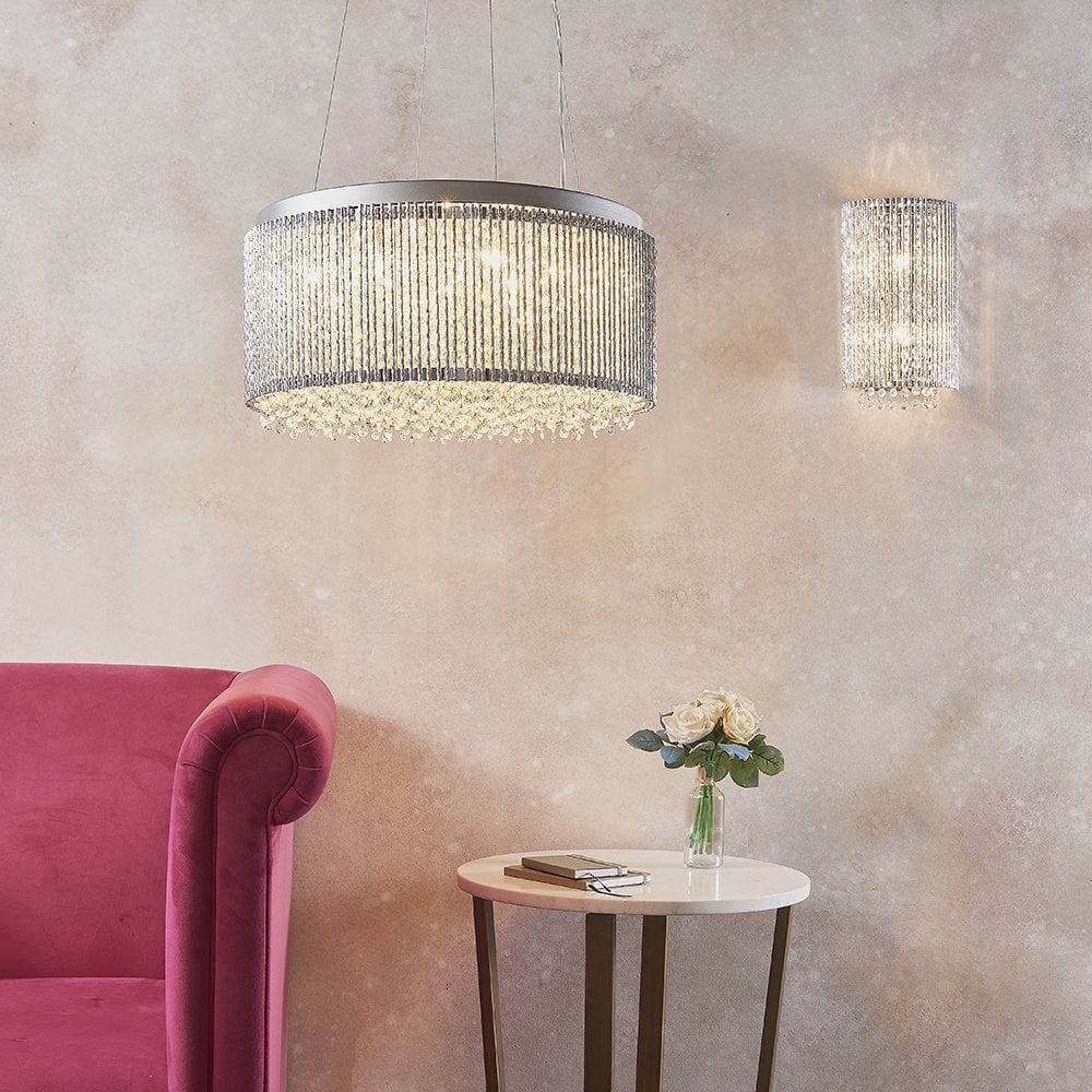 81978 Galina 2 Light Wall Light Chrome Plate