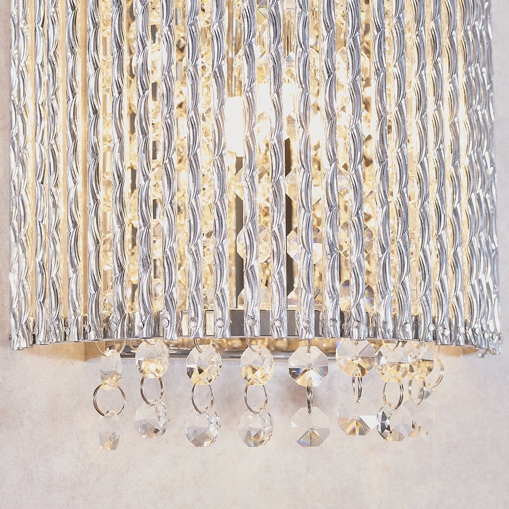 81978 Galina 2 Light Wall Light Chrome Plate