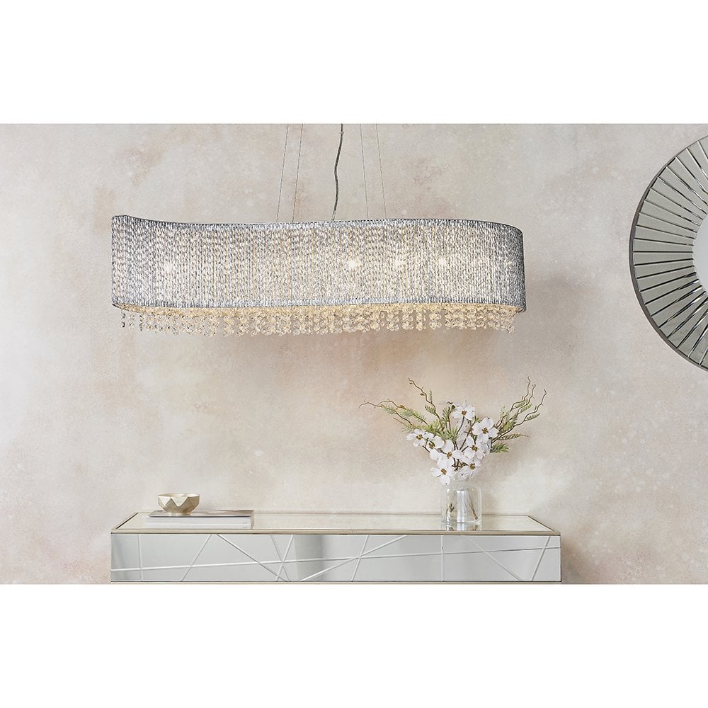 81979 Galina 8 Light Pendant Chrome Plate