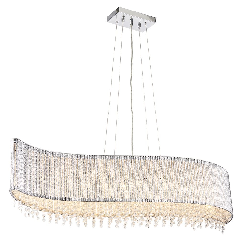 81979 Galina 8 Light Pendant Chrome Plate