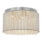 81980 Galina 10 Light Flush Ceiling Light Chrome Plate