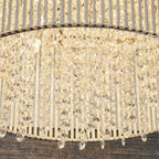 81980 Galina 10 Light Flush Ceiling Light Chrome Plate