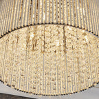 81980 Galina 10 Light Flush Ceiling Light Chrome Plate