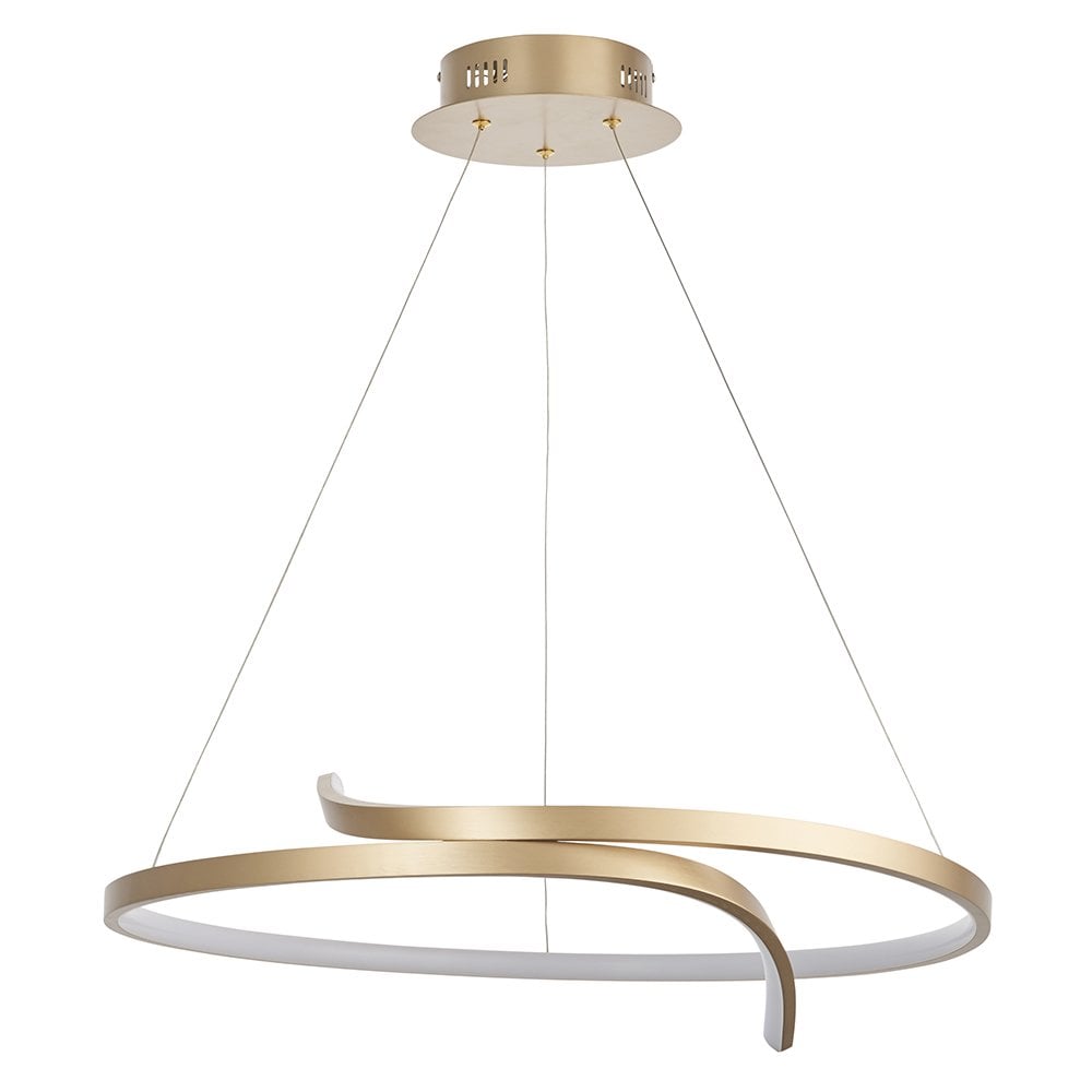 90323 Rafe 1 Light Pendant LED Light Matt Brushed Gold