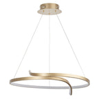 90323 Rafe 1 Light Pendant LED Light Matt Brushed Gold (S)