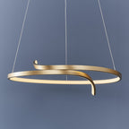 90323 Rafe 1 Light Pendant LED Light Matt Brushed Gold (S)