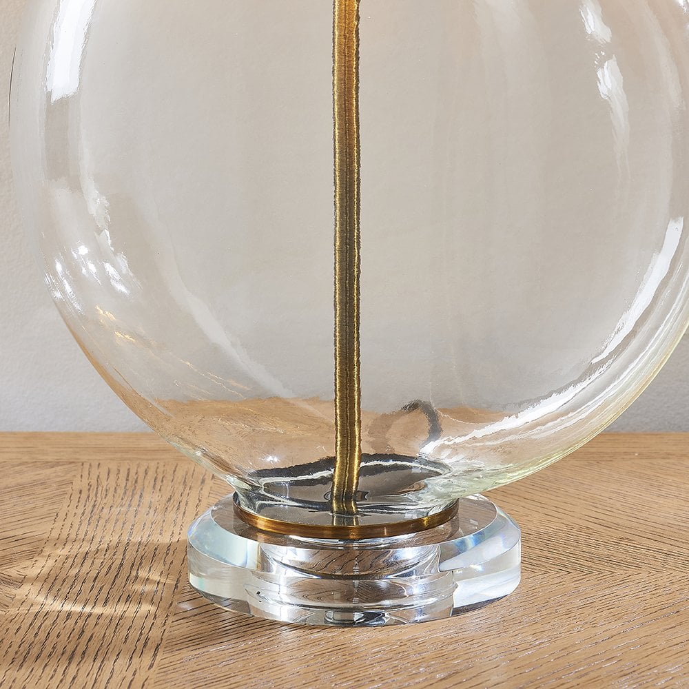 90559 Gideon 1 Light Table Lamp Clear Glass